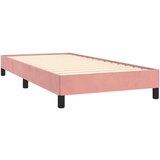 vidaXL Posteljni okvir roza 90x190 cm žamet | Shoptok.si
