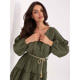 Italy Moda Dress-MI-SK-A5079.27-khaki | Shoptok.si