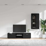  Set TV komoda s ladicama s policom Zidne Crna Konstruirano drvo | shoptok.hr