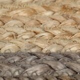  Ručno rađeni tepih od jute sa sivim rubom 150 cm | shoptok.hr