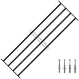  Rešetka za prozor Crna 175 x 60 cm Čelik s prahom premazan | shoptok.hr
