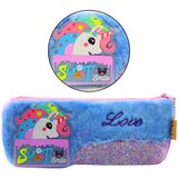  Plush Unicorn Pencil Case Glittering Elements Unicorn Blue | shoptok.hr