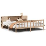 vidaXL Krevet s regalom za knjige bez madraca 200 x 200 cm od borovine | shoptok.hr