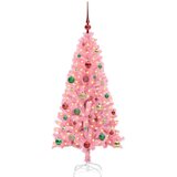 vidaXL Božićno drvce s 150 LED svjetlima Ružičasta 150 cm PVC | shoptok.hr
