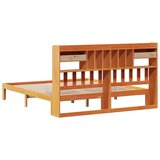 vidaXL Krevet s regalom za knjige bez madraca 180x200 cm od borovine | shoptok.hr
