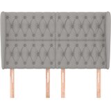  Uzglavlje s ušima svjetlosivo 147x23x118/128 cm od tkanine | shoptok.hr