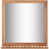 Maison Chic Kopalniško Ogledalo - Zrcalo - Kozmetično ogledalo iz trdne orehovine 60x12x62 cm, (21697903) | Shoptok.si