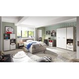 CARRYHOME stoječ regal 49/201/46 cm naravne barve, bela | Shoptok.si