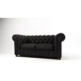 Ropez Sofa crni baršun 178 cm Cambridge - Cijene