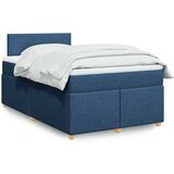 vidaXL Krevet s oprugama i madracem plavi 120 x 190 cm od tkanine | shoptok.hr