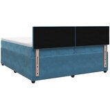  Boxspring krevet s madracem Plava 200 x 200 cm Baršun | shoptok.hr