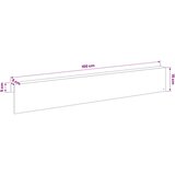 Profil za rubove vrta 10 kom. 100 x 5 x 15 cm Čelik Bijela | shoptok.hr