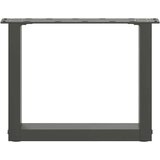  Noge za stolić U-oblika 2 kom antracit 40x(30-31) cm čelik | shoptok.hr