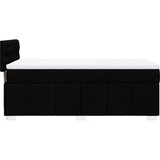 vidaXL Krevet s oprugama i madracem crni 90x200 cm od tkanine | shoptok.hr