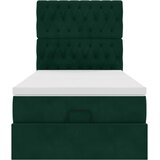  Okvir kreveta s madracima tamnozeleni 80x200cm baršunasti | shoptok.hr