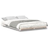 vidaXL Posteljni okvir Bela 150 x 200 cm Trdna borovina | Shoptok.si