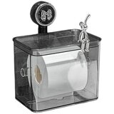 INF Stenski nosilec robčkov s vakumsko sesalno skodelico, PET velik izhod Transparent Gray, (5000253755) | Shoptok.si