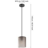 Eglo 901162 - visilica na sajli colomera 1xE27/40W/230V siva | Eponuda.com