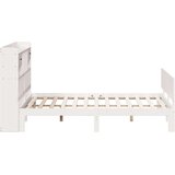 vidaXL Knjižna postelja brez vzmetnice bela 180x200 cm trdna borovina | Shoptok.si