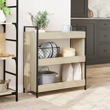  Kuhinjska kolica boja hrasta 70 x 30 x 82 cm konstruirano drvo | shoptok.hr
