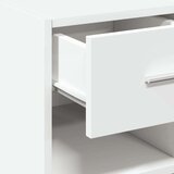 vidaXL Komoda bela 40x42,5x93 cm inženirski les | Shoptok.si