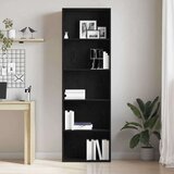 vidaXL Knjižna omara črna hrast 60x30x189 cm inženirski les | Shoptok.si
