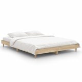 The Living Store Posteljni okvir sonoma hrast 140x190 cm inženirski les - Posteljni Okvir, (21529266) | Shoptok.si