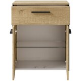 Pelipal Nizka/stenska kopalniška omarica v hrastovem dekorju v naravni barvi 72x60 cm Quickset 395 – | Shoptok.si