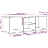  Klupa za spremanje obuće boja hrasta artisan 105x35x35cm drveni | shoptok.hr