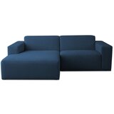 Scandic Tamno plava kutna garnitura od bouclé tkanine (s lijevim kutom) Roxy – | shoptok.hr