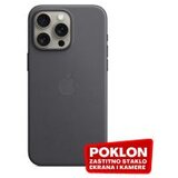 Apple originalna silikonska maskica FineWoven sa MagSafe 15 Pro Crna | Eponuda.ba