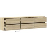 vidaXL Zidni TV ormarić LED boja hrasta sonome 180x31x45 cm | shoptok.hr