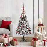 vidaXL Umjetno božićno drvce Zelena 120 cm PVC i Čelik i Plastika | shoptok.hr