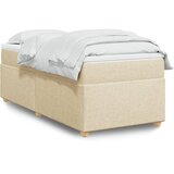  Krevet s oprugama i madracem krem 90 x 200 cm od tkanine | shoptok.hr