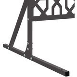  Zaslon za privatnost 100 x 50 x 180 cm Čelik Crna | shoptok.hr