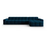 Micadoni Home Temno modra žametna kotna zofa (desni kot) Kendal - Micadoni Home Cene