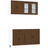  Set kuhinjskih ormarića od 4 dijela "Kalmar" smeđi hrast, inženjersko drvo | shoptok.hr
