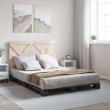 vidaXL Okvir za krevet s uzglavljem sivi 140x200cm od masivne borovine | shoptok.hr
