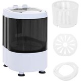 Mini perilica rublja s jednim kadom 2,6 kg Crna i bijela | shoptok.hr