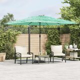  Vrtni suncobran s drvenim stupom zeleni 290x290x238 cm | shoptok.hr