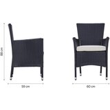 Beldano Vrtni Set Mailand, Črna, Krem, 7-Delni Set | Shoptok.si
