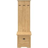  Ormar za hodnik s ladicama BODO Medeno smeđa 50 x 40 x 156,7 cm | shoptok.hr