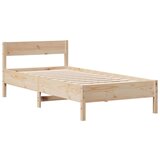  Krevet s regalom za knjige bez madraca 90x200 cm od borovine | shoptok.hr