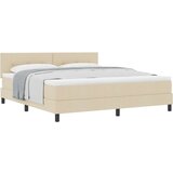Box Spring Krevet s Madracem Krem 180x200 cm Tkanina | shoptok.hr