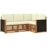  Setovi sofa s jastukom 4 pcs Čvrsto drvo akacije | shoptok.hr