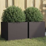 vidaXL Sadilice 2 kom crne 32 x 30 x 29 cm od hladno valjanog čelika | shoptok.hr