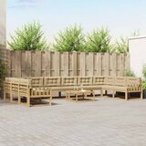  Set vanjskih sofa 11 kom. Bijela i bež | shoptok.hr