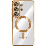 AVIZAR Ovitek za Galaxy S26 Ultra, združljiv z MagSafe, s kromiranim robom, Zlata, (5000189477) | Shoptok.si