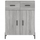  Visoka komoda siva sonome 69,5x34x180 cm od konstruiranog drva | shoptok.hr