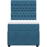 vidaXL Box spring krevet s madracem plavi 100x200 cm baršunasti | shoptok.hr